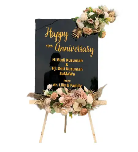 Papan Bunga Akrilik Kisam Tinggi