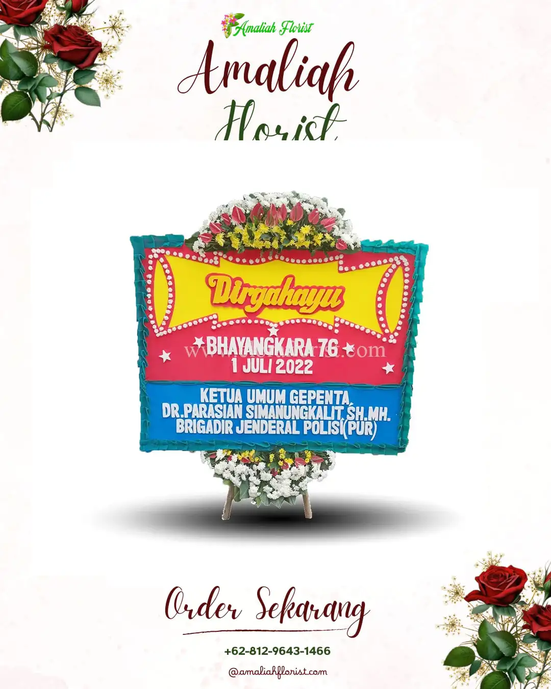 Papan Bunga HUT Ulang Tahun Kisam Tinggi